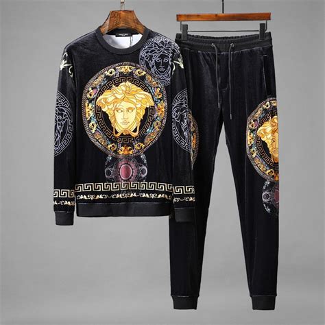 versace collection mens sweater|men's Versace jogging suit.